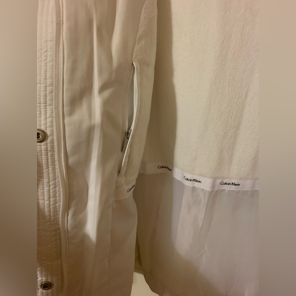 Calvin Klein Duck Down Faux Fur Coat - Picture 5 of 10